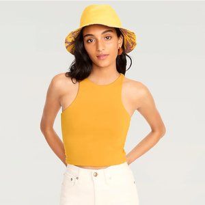 J Crew - FormKnit High-Neck Cropped Cutaway Tank (BH968)